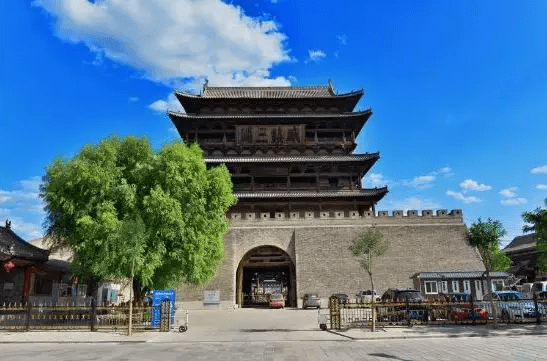 代县边靖楼,"大方古朴"楼基高耸,有着浓墨重彩的故事!_鼓楼