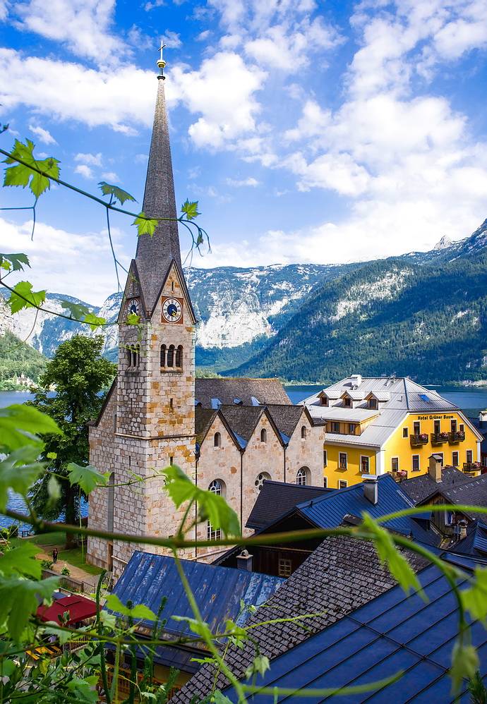 哈尔施塔特童话小镇外号来自天堂的明信片