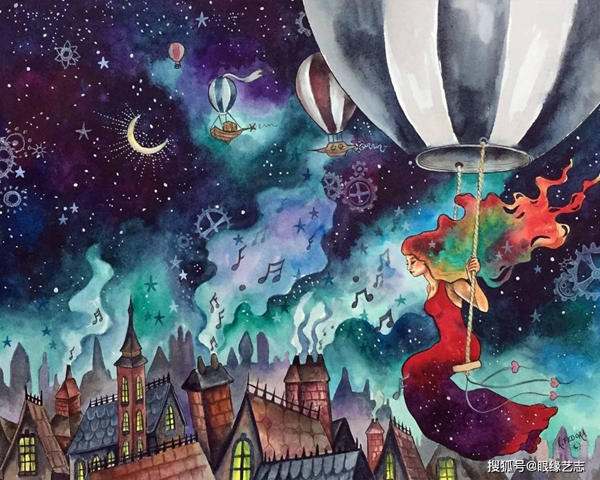 森林女孩的色彩魔法:浪漫的女巫文化,水彩画中的魔幻宇宙