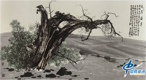 马文典画笔下的戈壁风情二