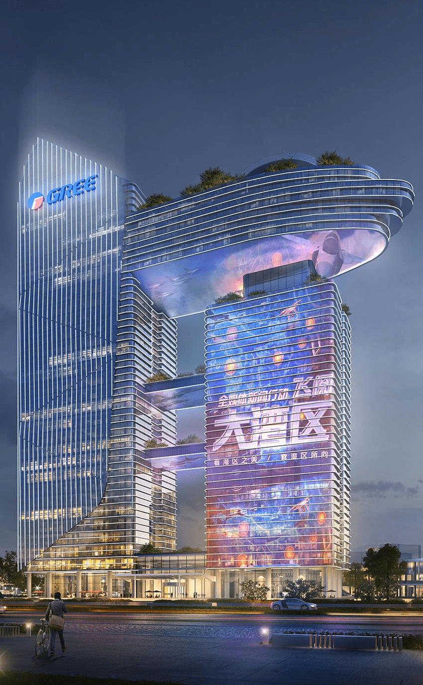珠海新地标格力新经济创投中心建筑形如星际飞船