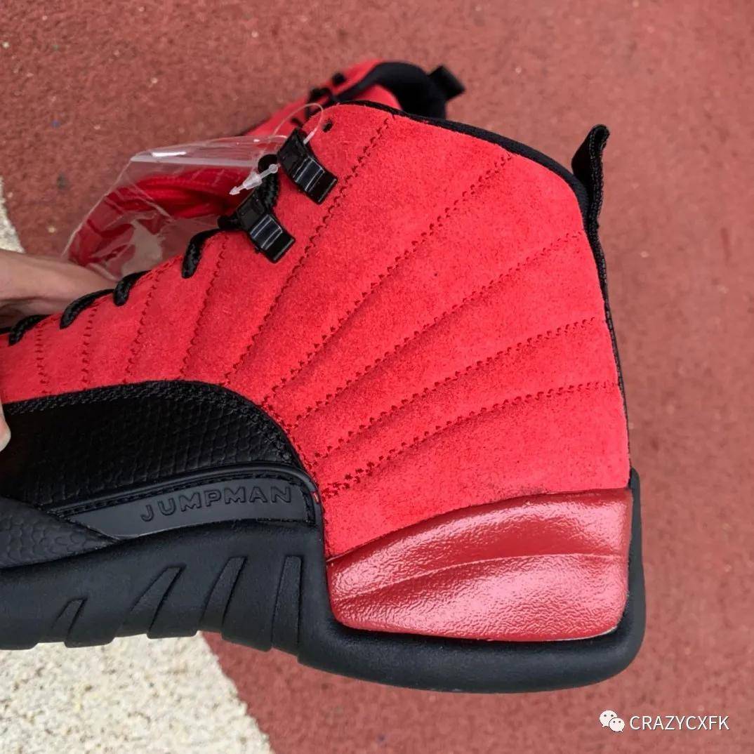 乔丹airjordan12reverseflugameaj12病倒反转黑红篮球鞋ct8013602
