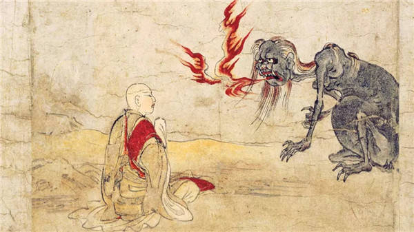 又称作饿鬼趣,此道众生为胎生,痛苦与地狱道相比略有减轻,地狱道众生