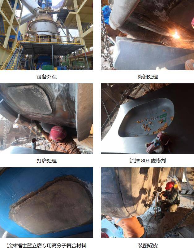 告别传统维修,高分子材料现场修复沈重立磨辊体磨损(附维修视频)