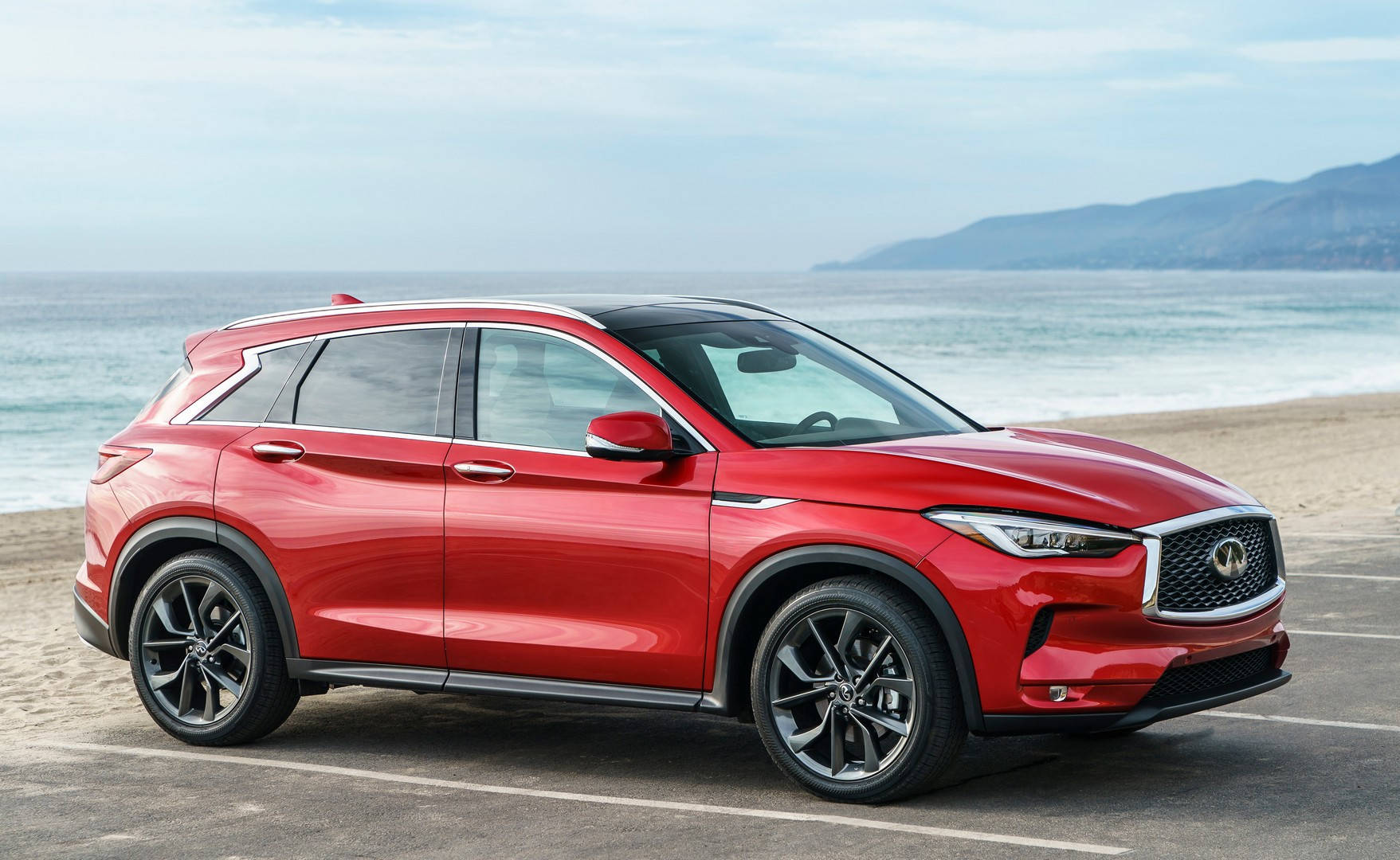 2021款英菲尼迪qx55轿跑suv渲染挑战奔驰glccoupe将在明年春季上市