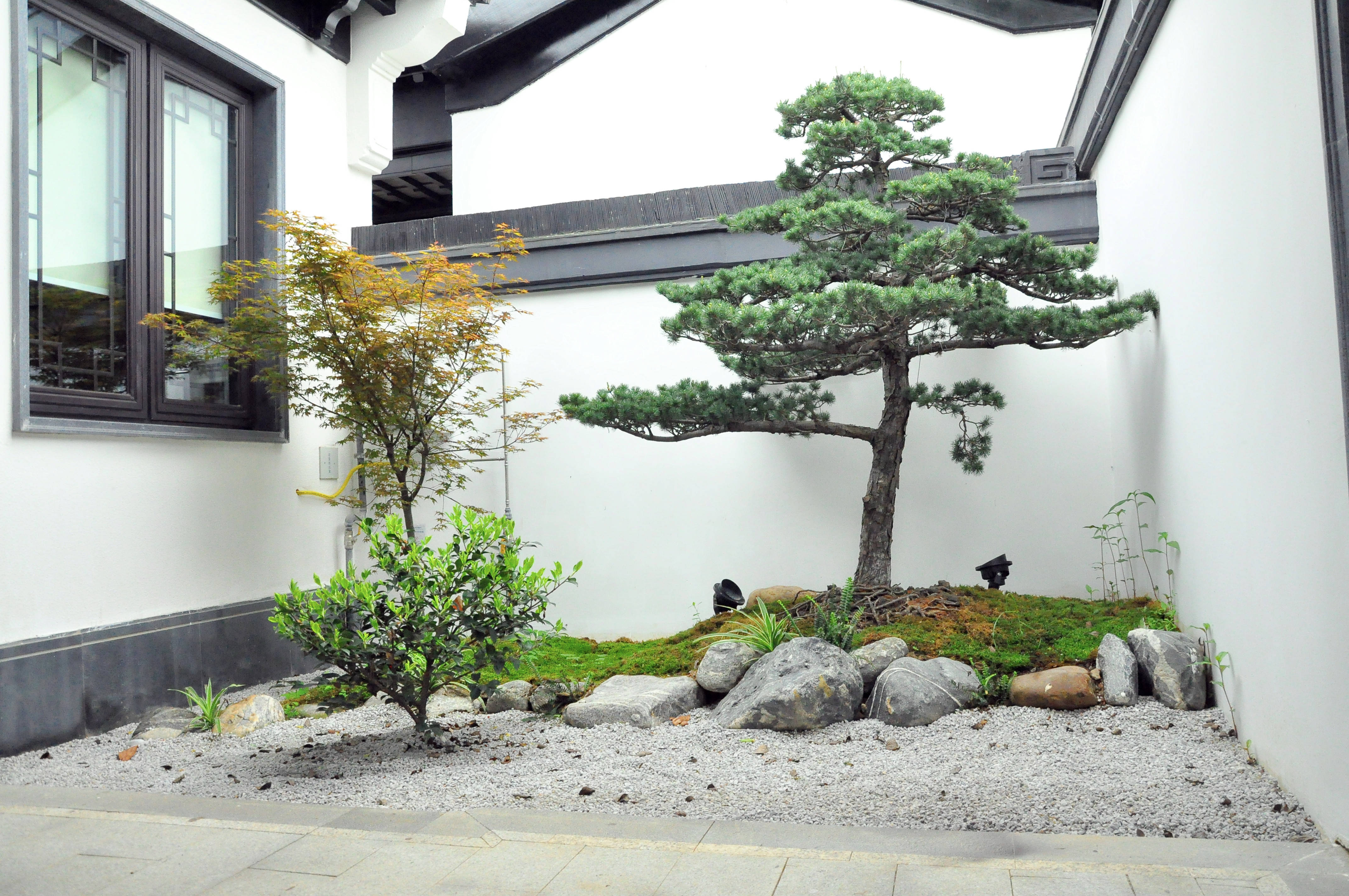 日式的宁静,私家花园景观_庭院