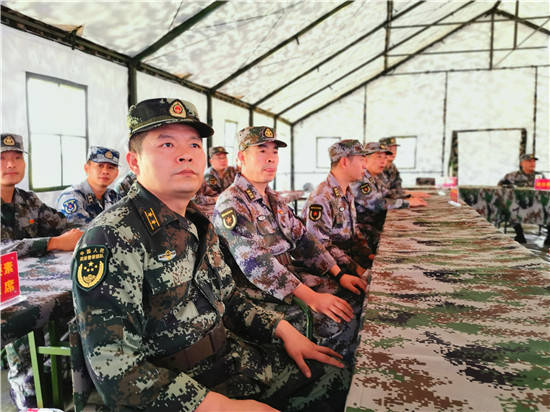 周口人武部主官履职会搬到练兵中军帐