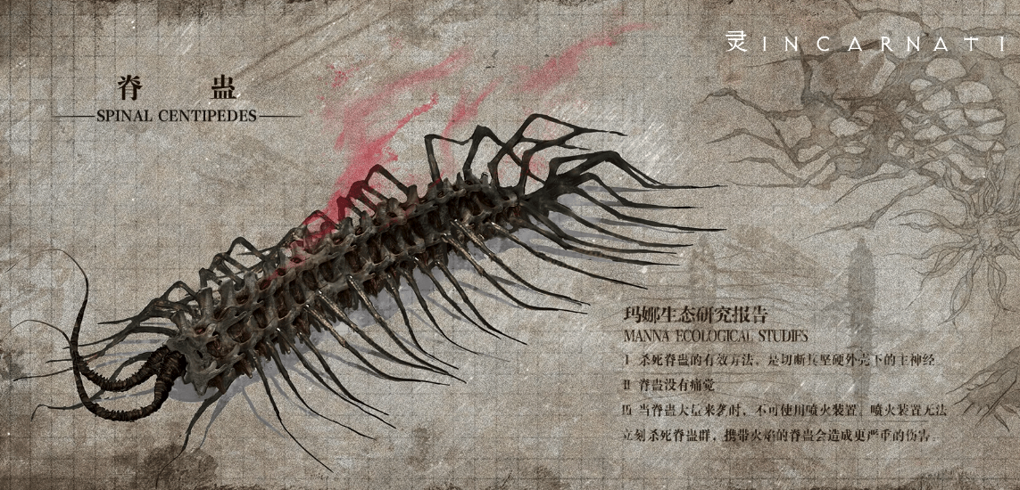 这些怪兽也分等级,小的有脊蛊,能够控制人;大一点的,能够一口把人给