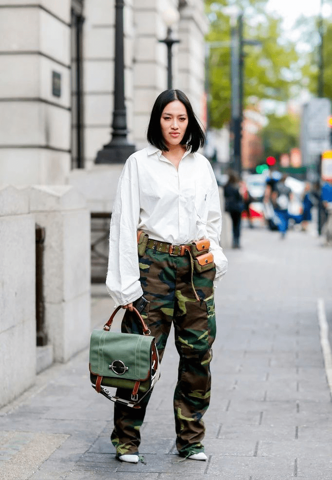 女明星们都在疯狂种草工装裤不好意思我是裤guy的酷