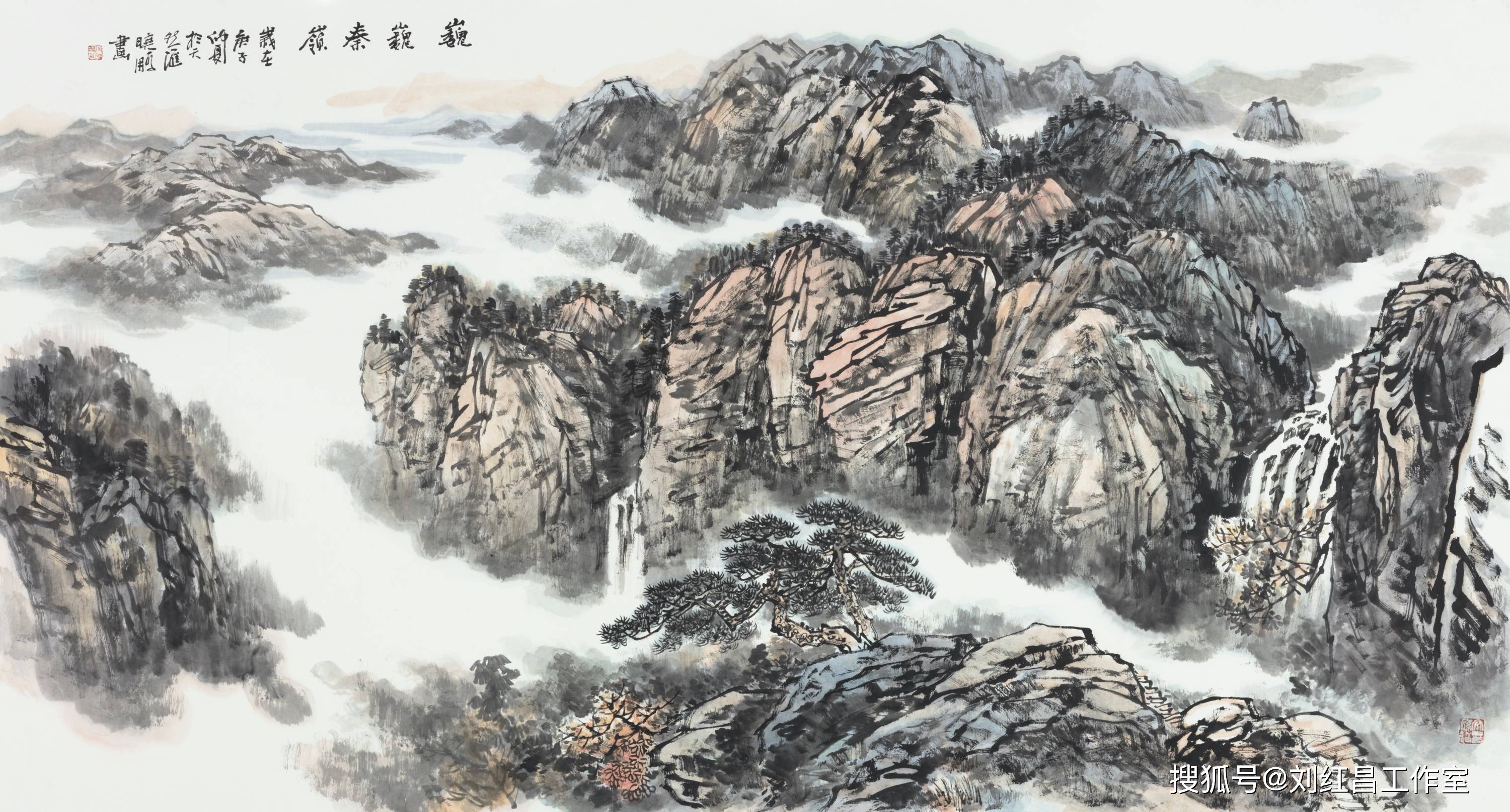 著名山水画家李晓鹏2020设色山水新作欣赏_手机搜狐网