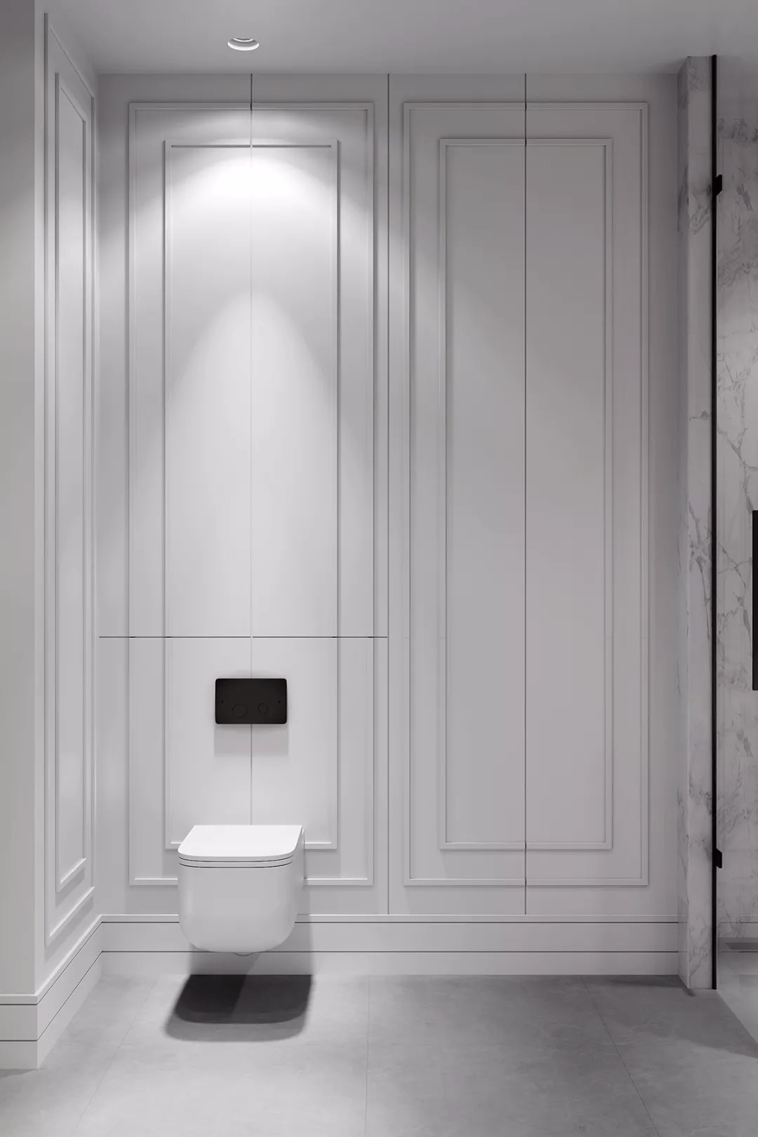 高级灰 护墙板,这样设计太好看了