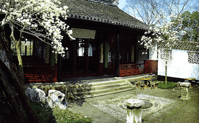 玉兰堂★玉 兰 花网师园网师园的竹外一枝轩,很多人都熟悉,但是肯定