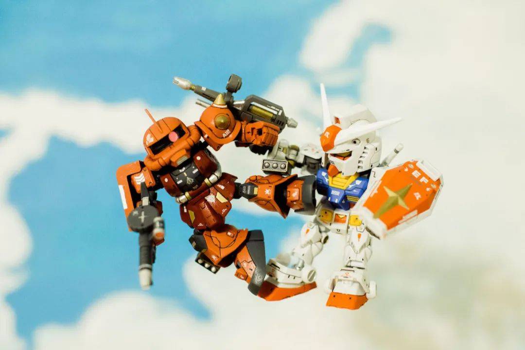 原创sd的一对生死冤家传神的夏亚飞踢