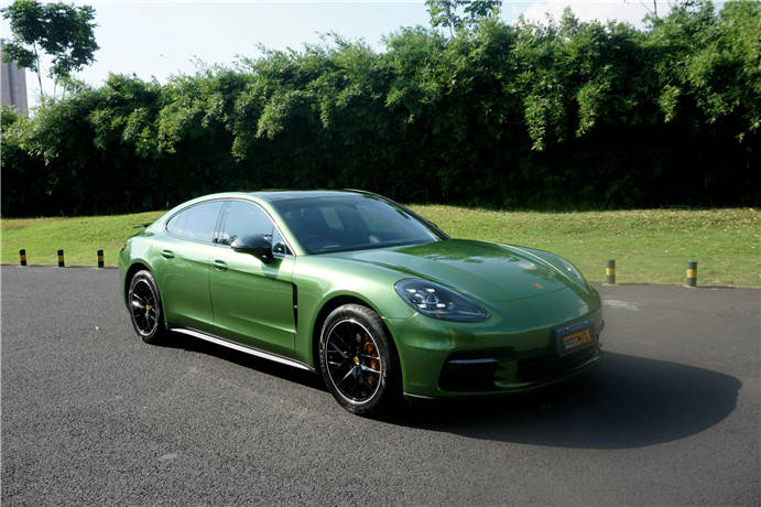 保时捷panamera原厂漆曼巴绿帕拉梅拉改色金属漆曼巴绿