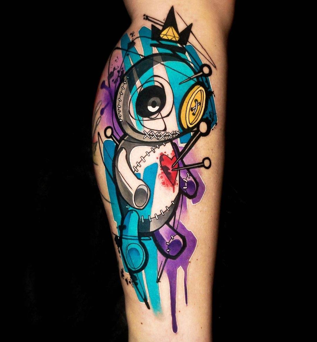 上海由龙纹身整理抽象彩色纹身图案