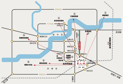 重庆华南城地图图片