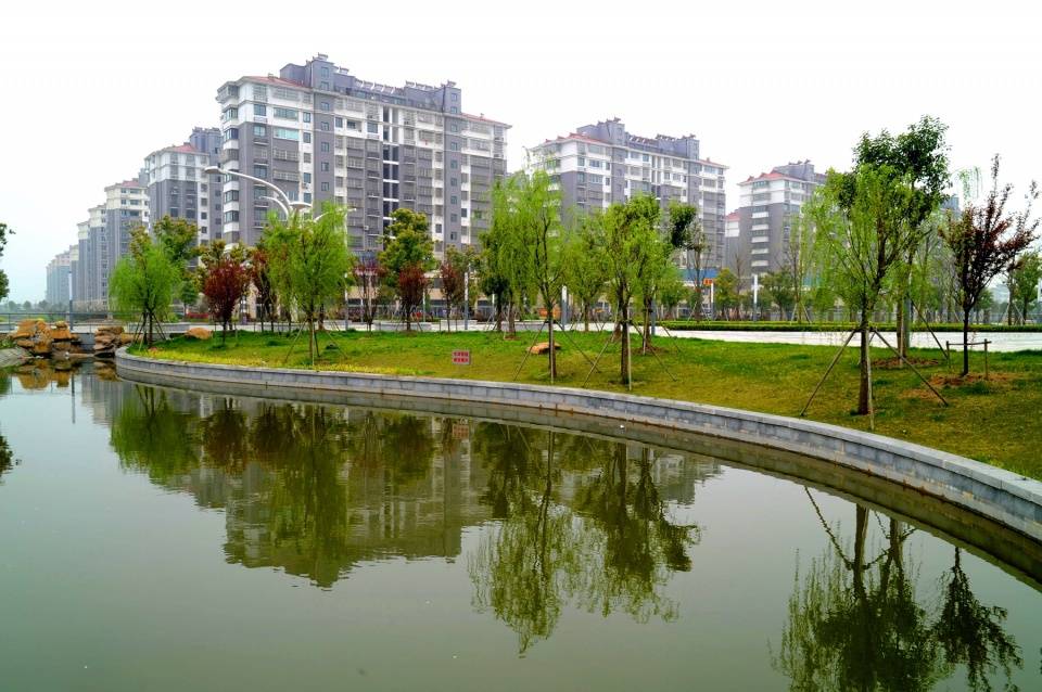 泰兴有个虹桥镇,彩虹惊艳长江岸线生态特色景观带