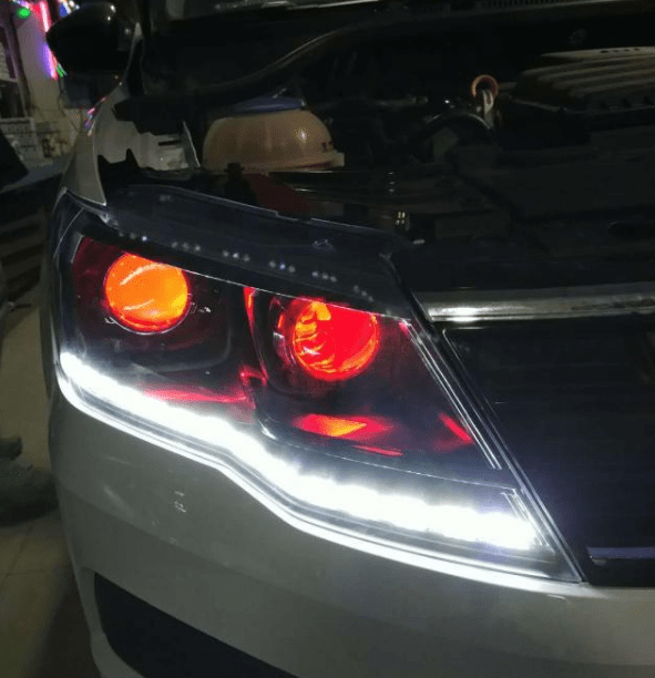 邯郸车灯改装车博士改装升级捷达车灯