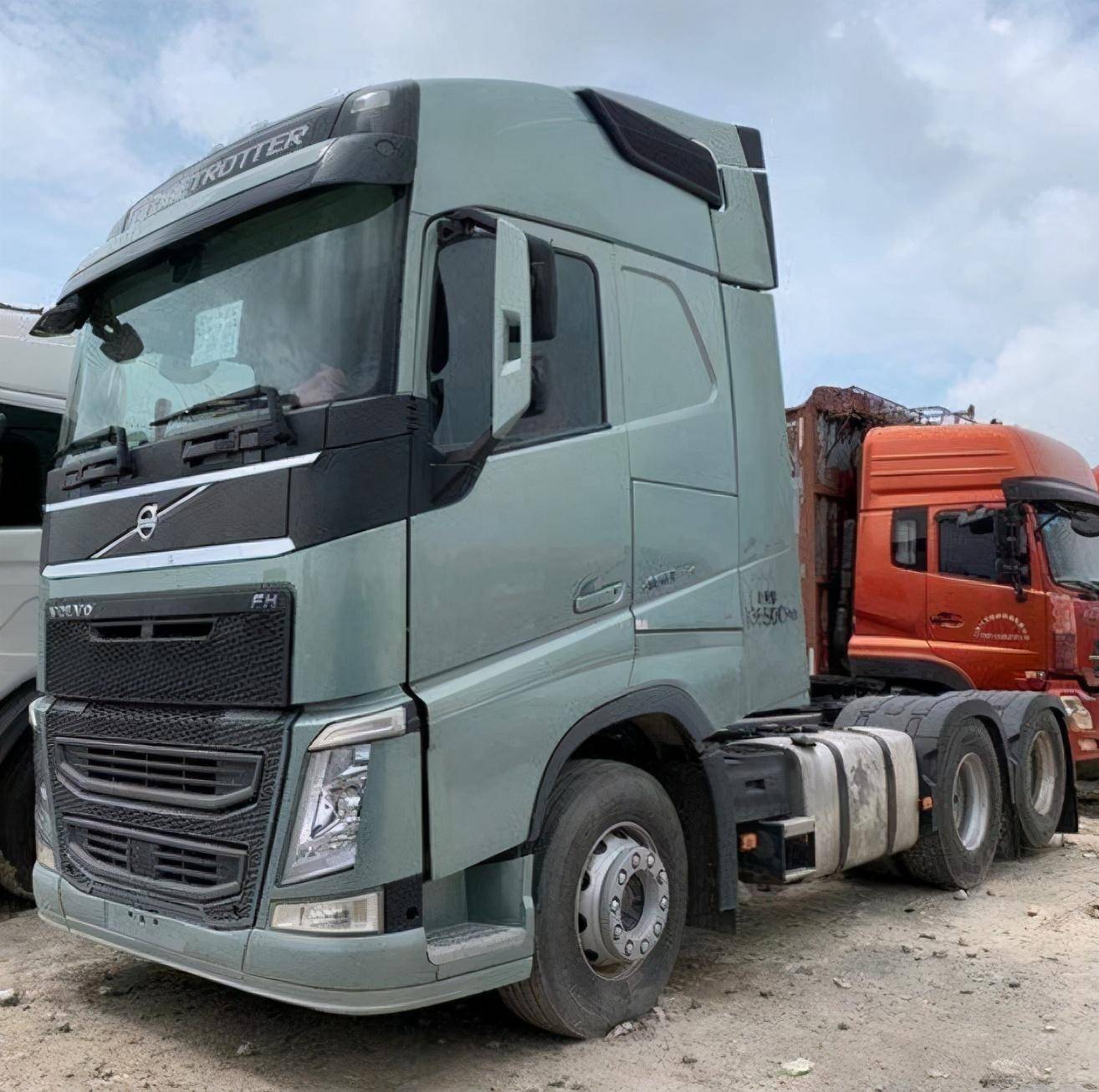 江西快递老板花50万元买二手沃尔沃fh460带自动刹车系统