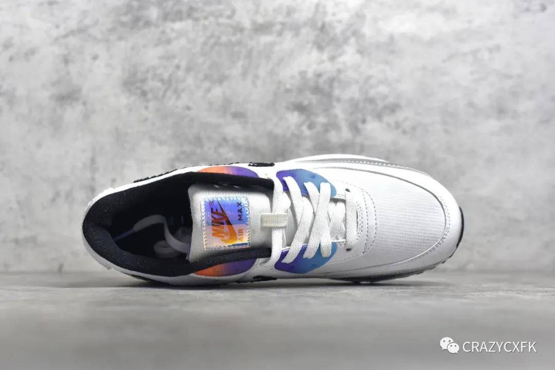 耐克nikeairmax90goodgame电玩像素荧光气垫跑鞋