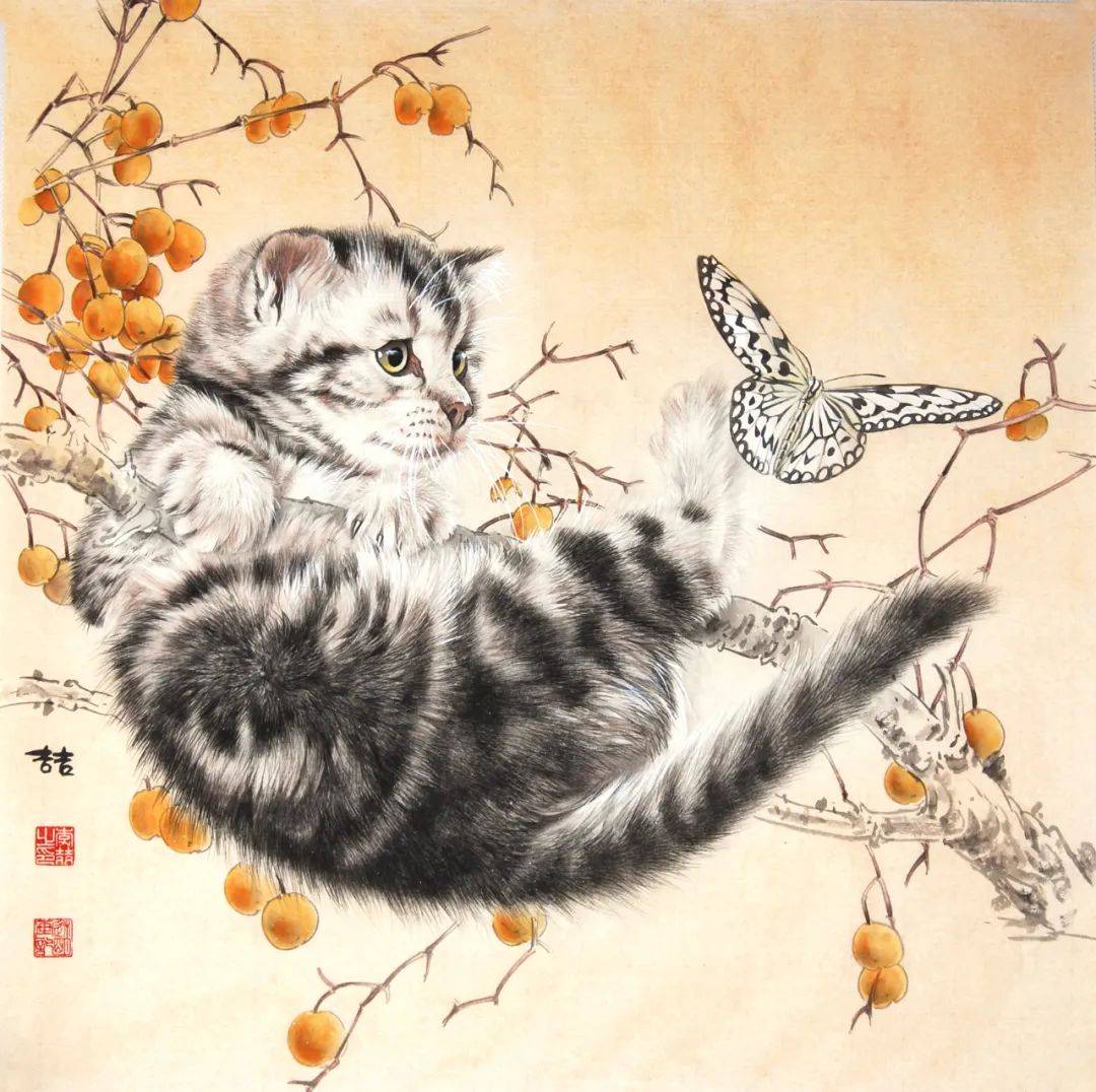 猫蝶图绘制步骤分享