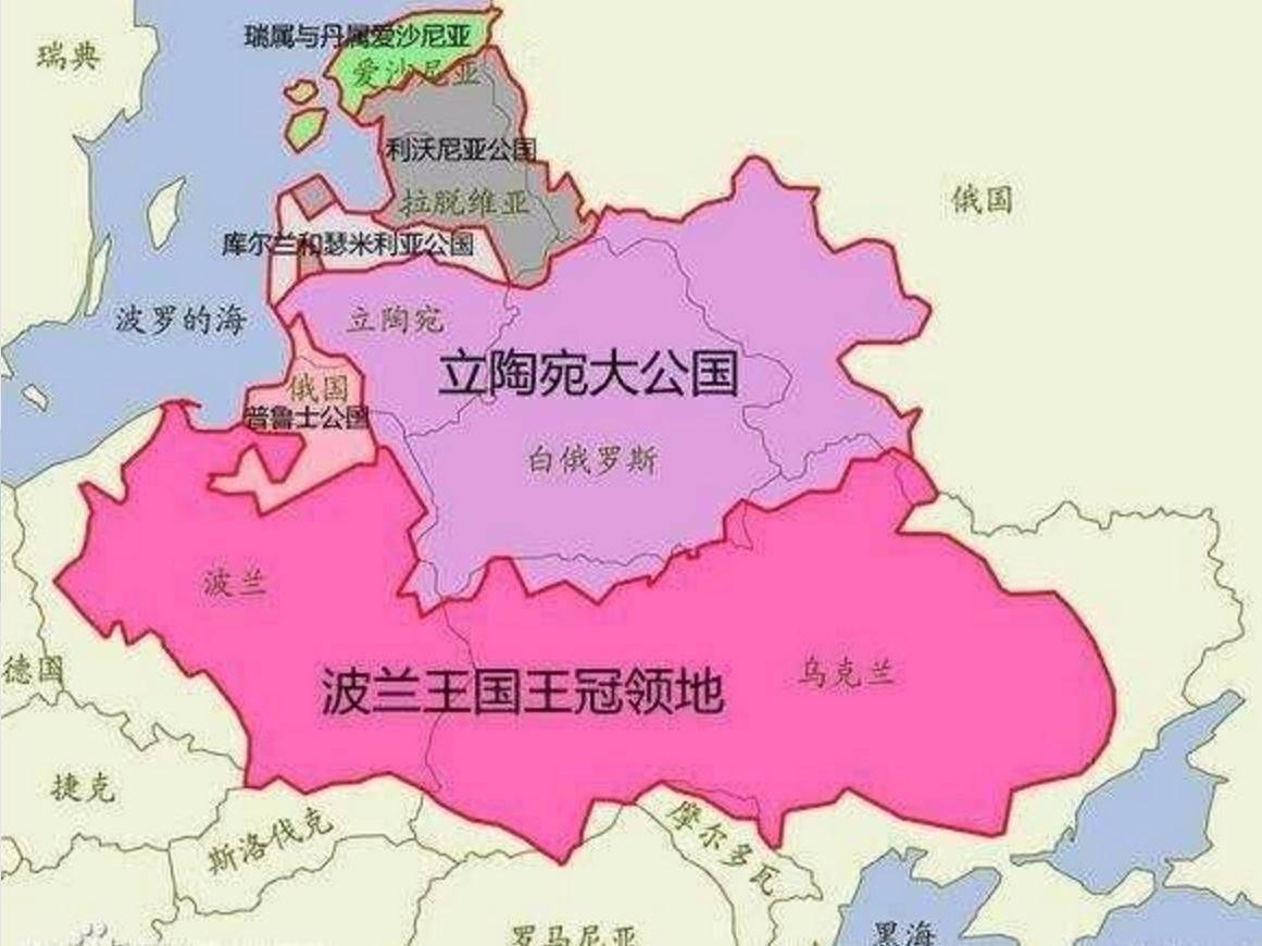 俄属波兰王国地图图片