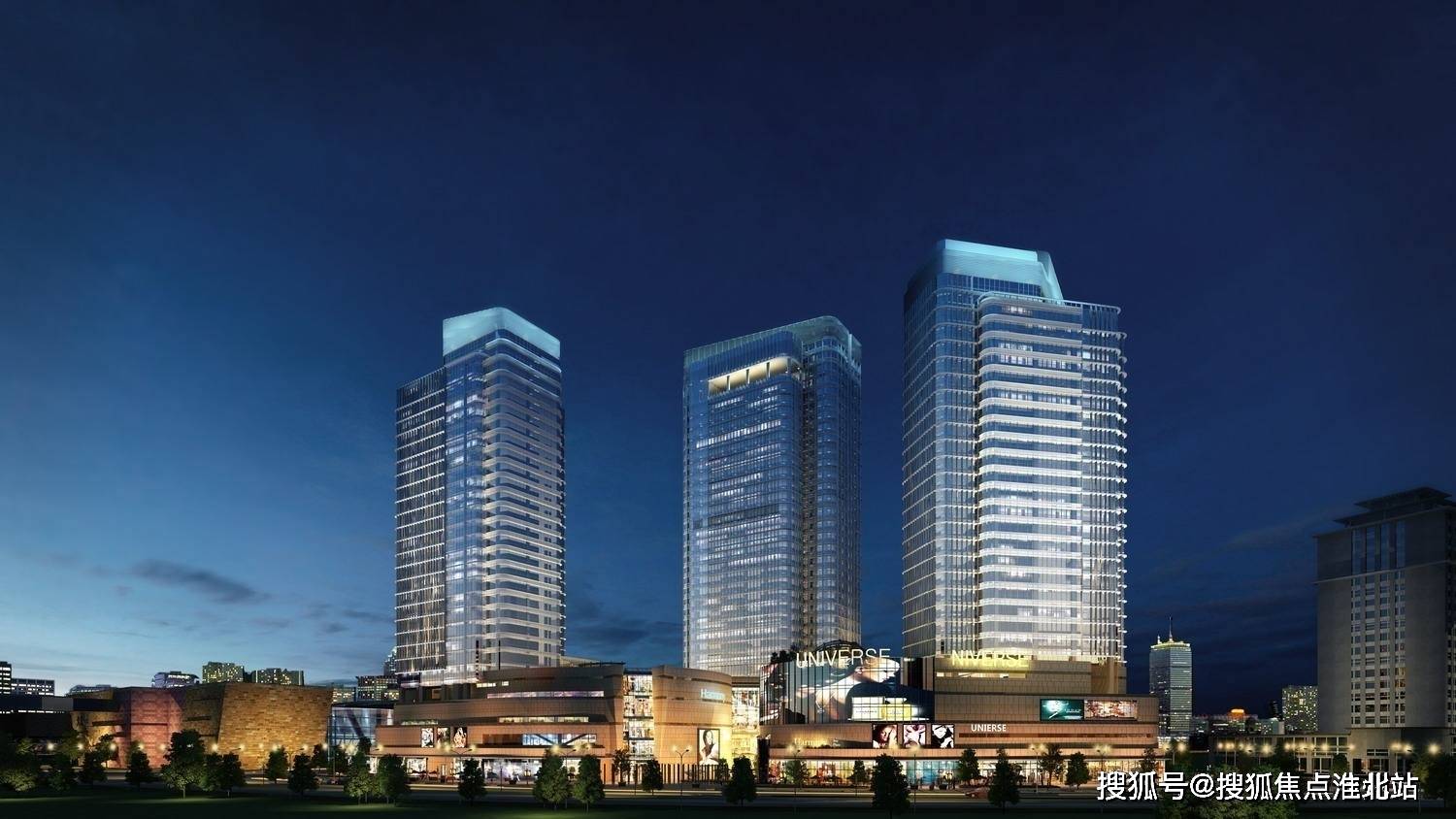 金融配套:园区行政中心,新鸿基国金大厦,置地大厦,建屋大厦,圆融大厦