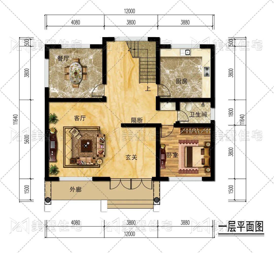 村小宅御品背面展示让层峦叠嶂的水墨意境钻进别墅当中与横生出来的