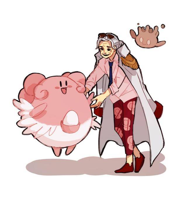 海贼王:8个海军将领能力化身小精灵,赤犬脸红,黄猿变和蔼大叔_藤虎