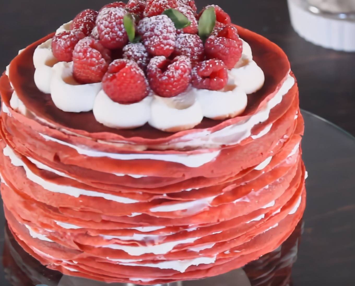 蛋糕界性感女神|网红爆款红丝绒乳酪千层蛋糕,在家5步就能做出