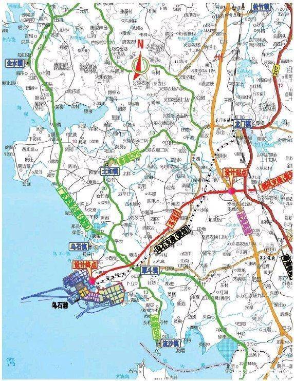 廣東湛江新建高速公路支線公路速度120公里小時雙向四車道