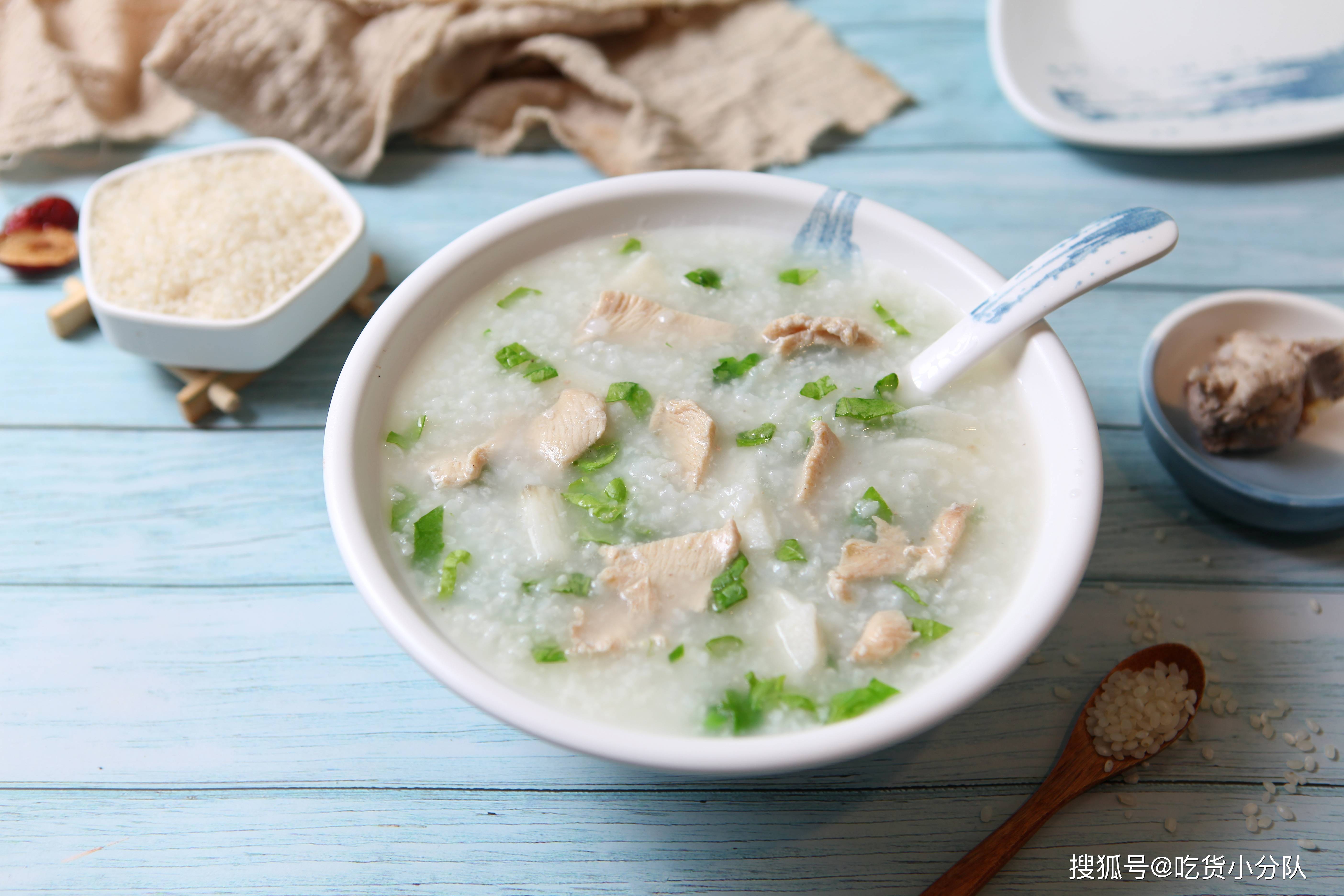 健脾益胃:山药鸡肉粥