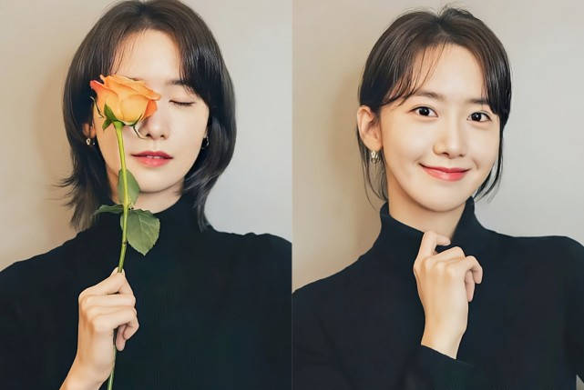 少女时代林允儿晒9宫格,齐肩短发温柔深情超撩人,引发全网关注!