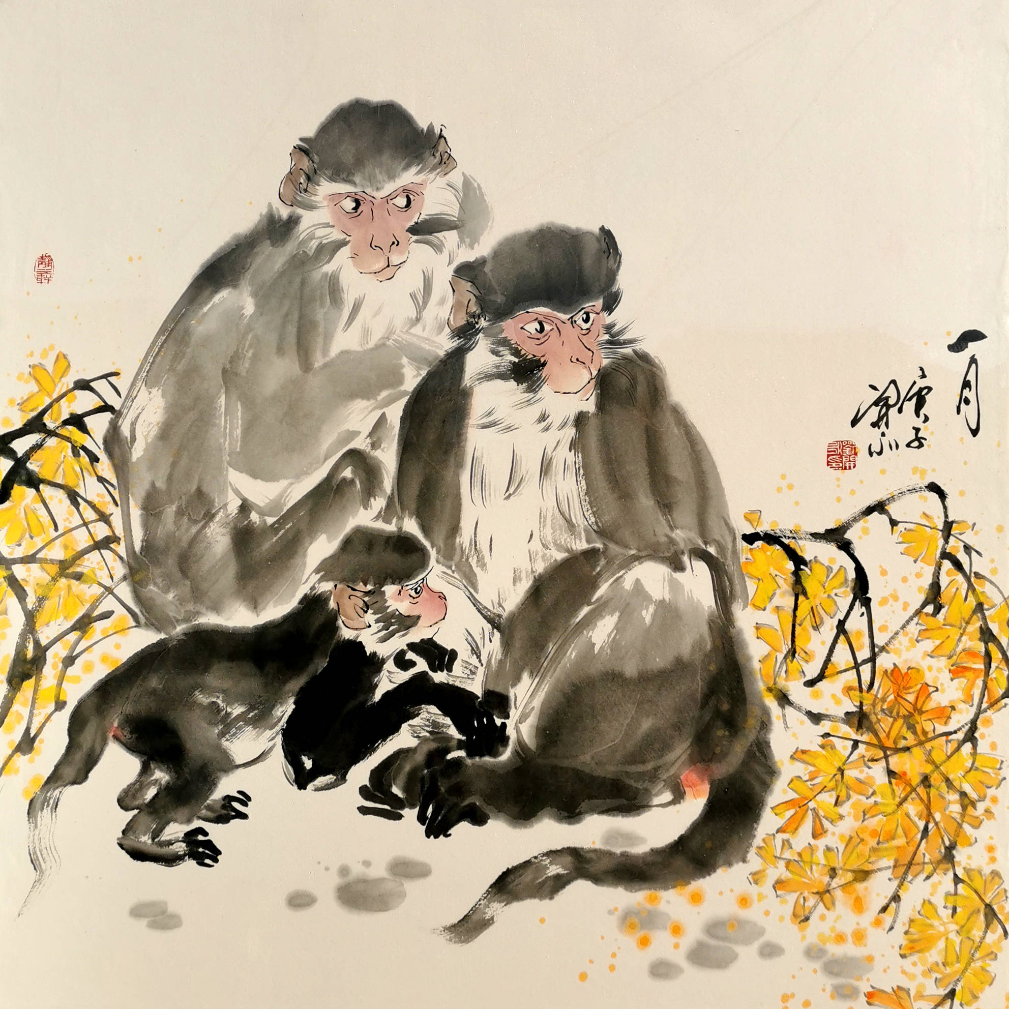 靈猴聽經——劉開永中國猴畫藝術作品展在棲霞古寺雲谷藝術館開幕