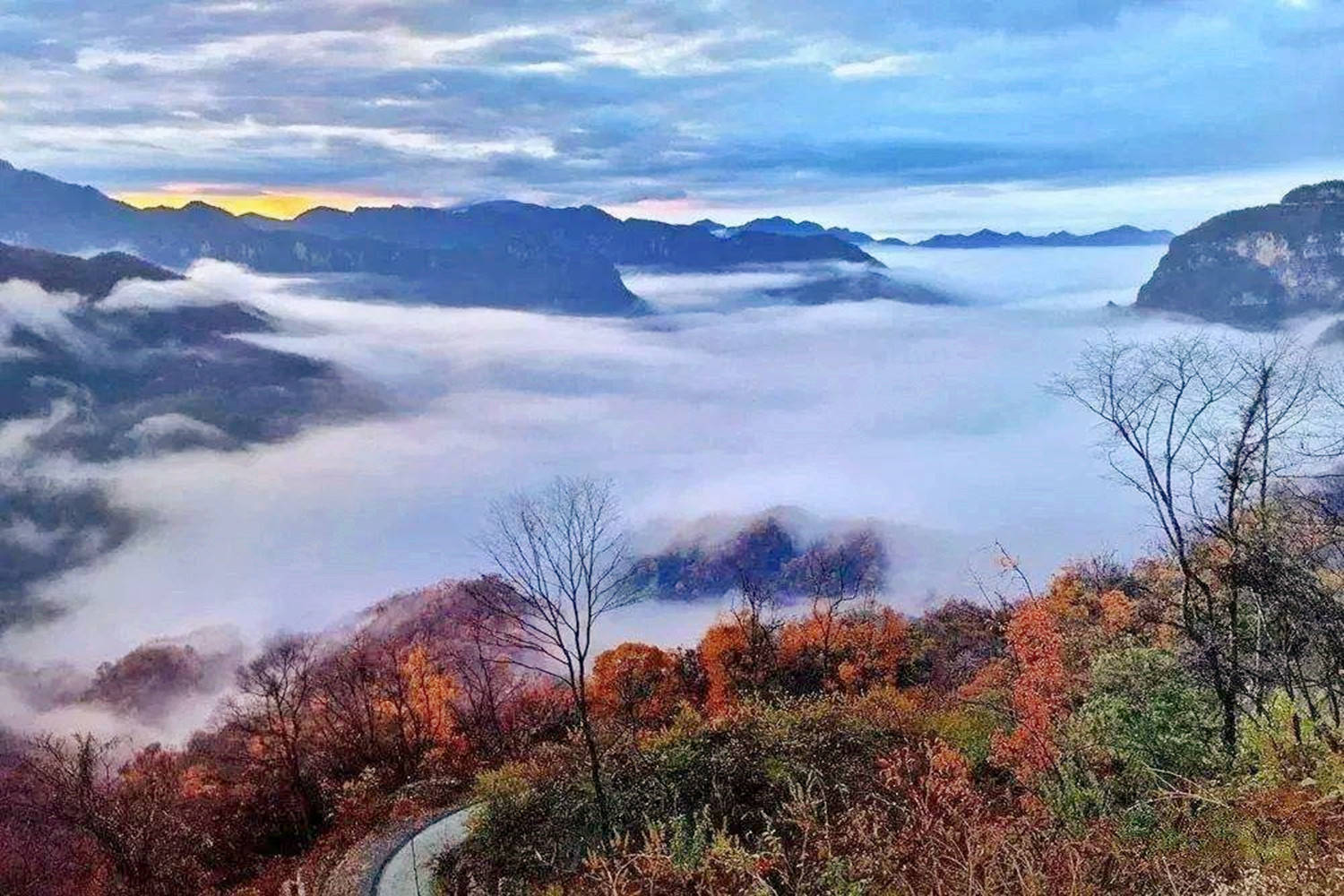 原创安徽赏秋何必只去黄山这里有座江南第一名山可观丹霞可赏秋景