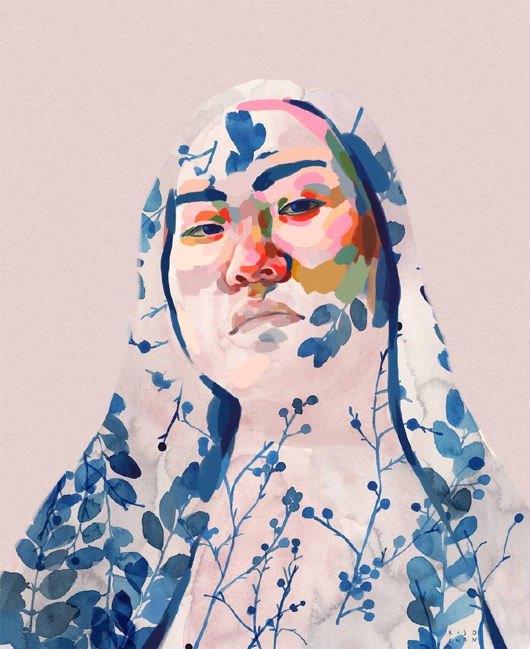 女艺术家安吉拉·塞拉:通过树叶,花瓣的轮廓探索人的心灵_手机搜狐网