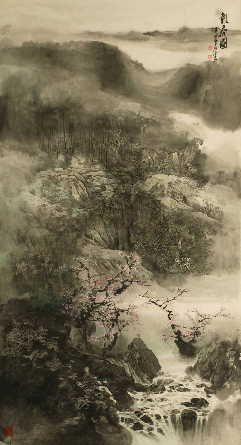 近水遥山皆有情:著名画家陈学良作品赏析_山水画