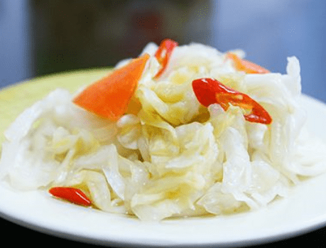 原创奶奶用了30年的腌包菜方子酸脆特爽口腌菜当天做当天就能吃