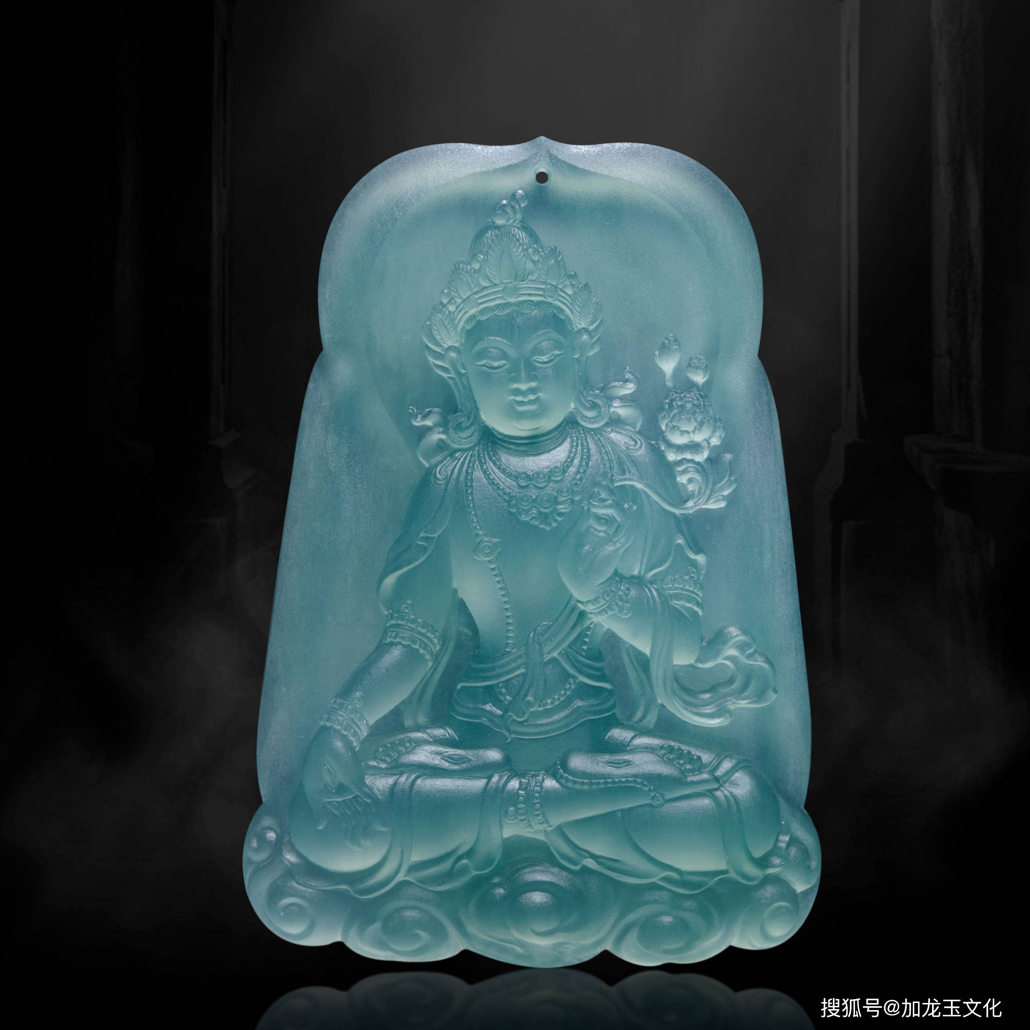 加龙翡翠玉雕创作——《白度母》_手机搜狐网