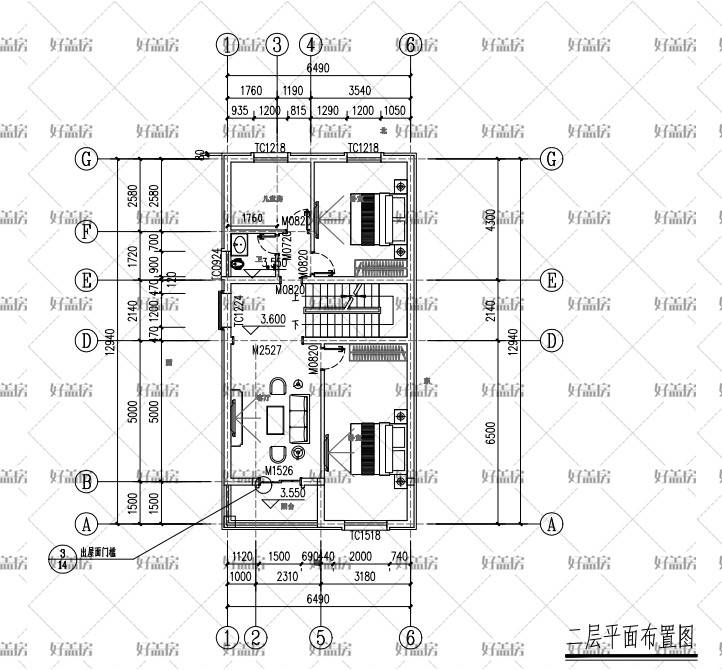 4米寬15米長建房設計圖