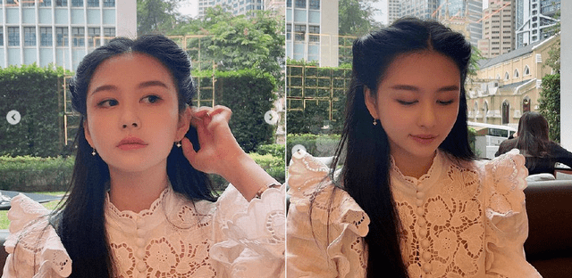 邱淑贞的女儿沈月身高也非常的优越,她一眼看上去就是曼妙绝伦的完美