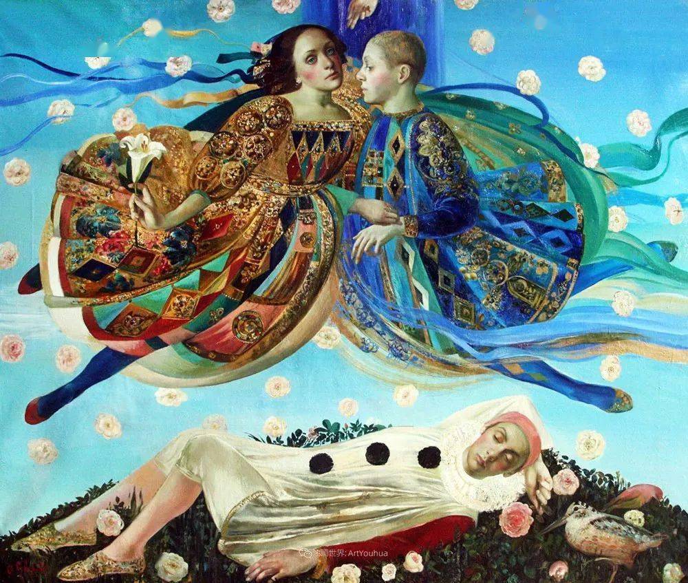 俄罗斯当代著名女画家奥尔加苏洛娃油画作品赏析