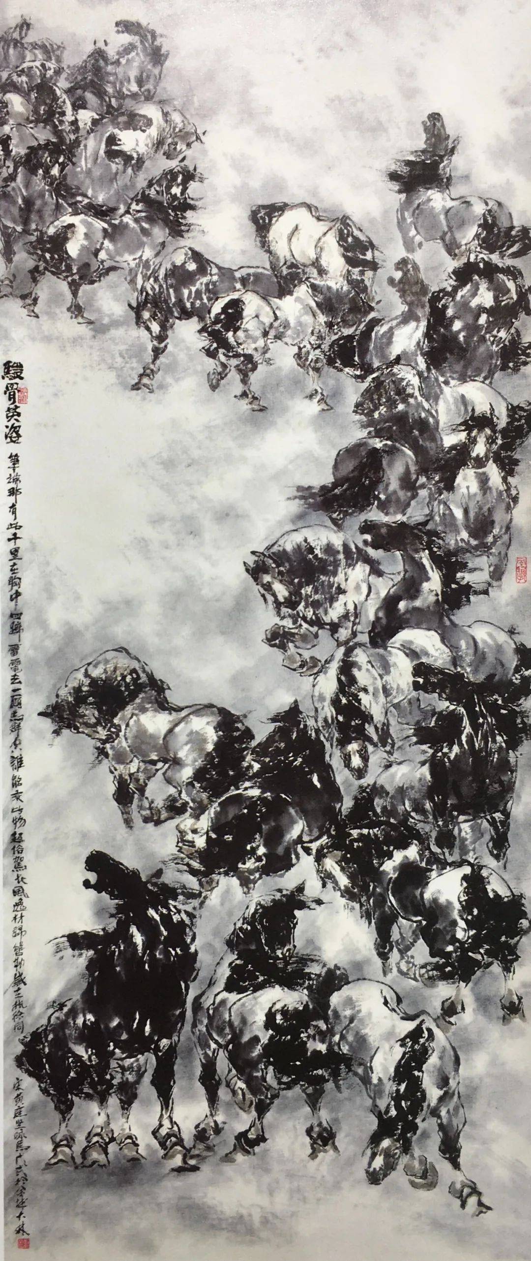 笔下生马如披竹刘大林的画艺画风