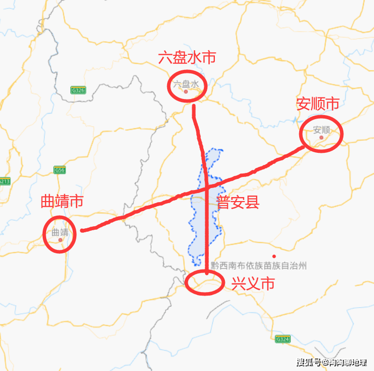 安顺至盘州高速线路图图片