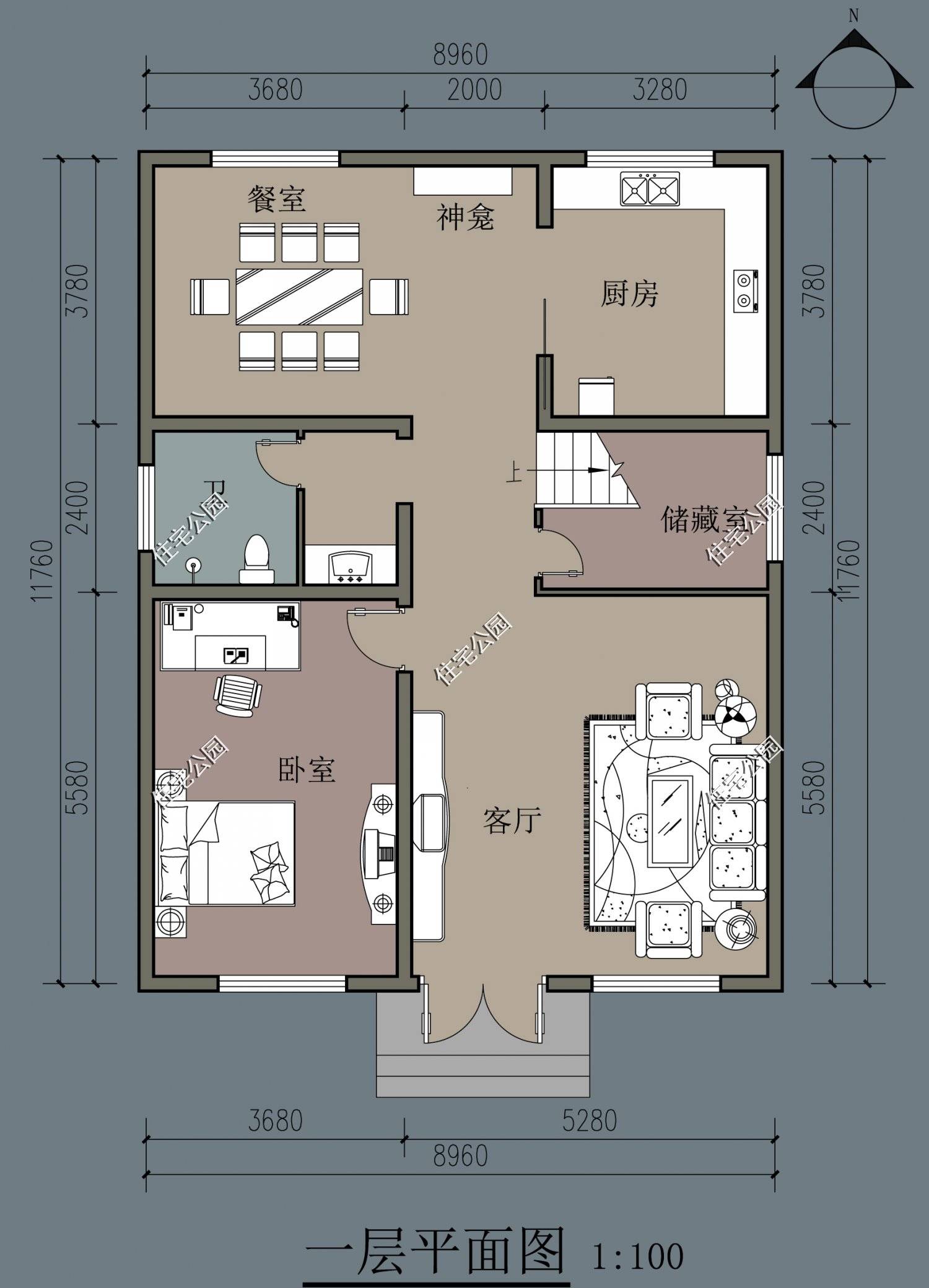 8米x12米宅基地设计图图片