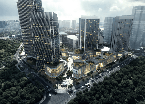 金科中心商业设计理念首次曝光重庆北区纯正block街区明年面世