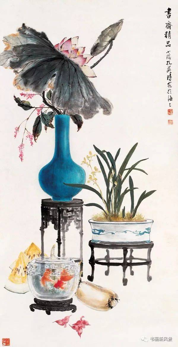 国画中的盆景美不胜收