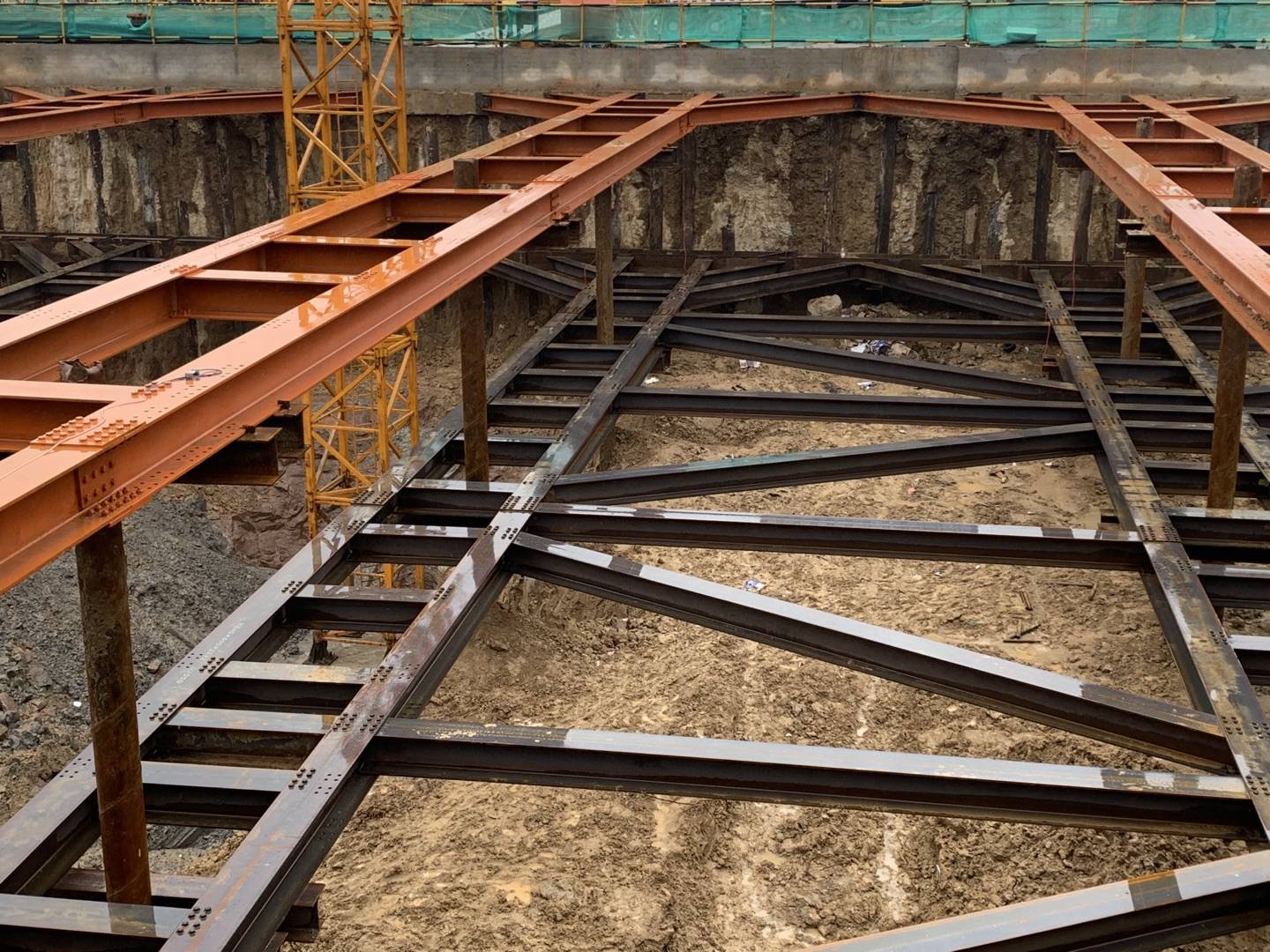 装配式钢结构基坑支护系列技术之双层基坑组合式钢支撑