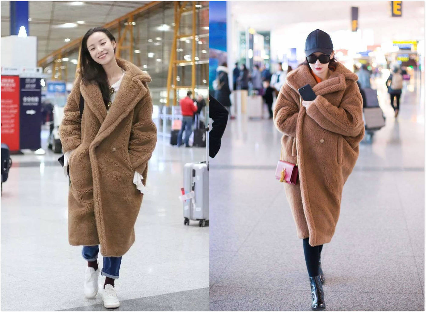 下雪天穿什么?李沁,戚薇都爱上泰迪大衣,刘亦菲还穿出了仙女气