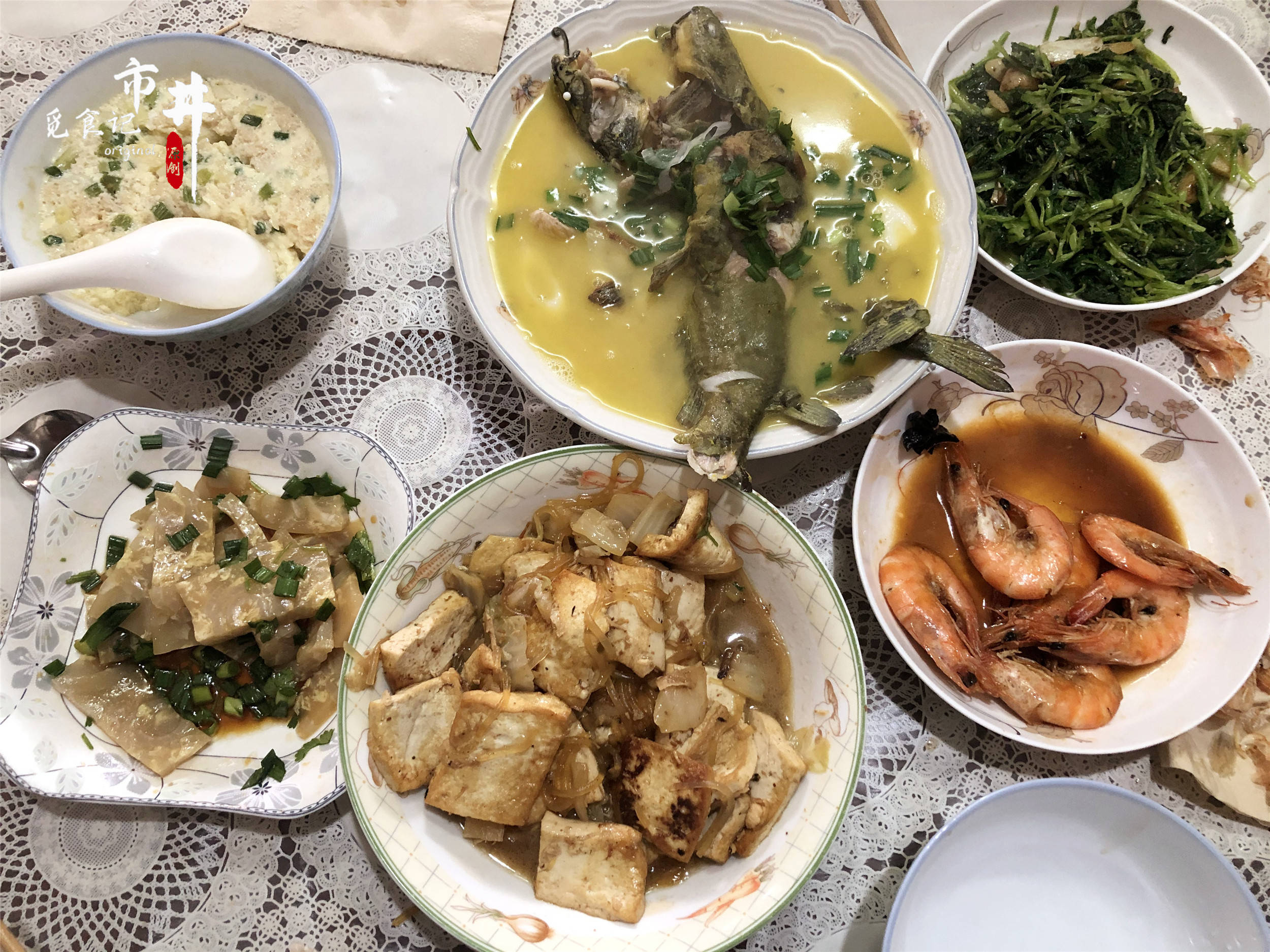 河南6口之家一周的午餐家常菜不精致但好吃老人也尽心尽力了